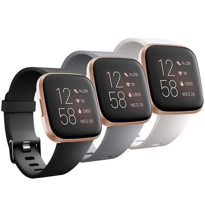 Bands Compatible with Fitbit Versa 2 / Versa Lite SE/Versa Smart Watch Breathable Replacement Sport Strap Band for Women Man Small Large
