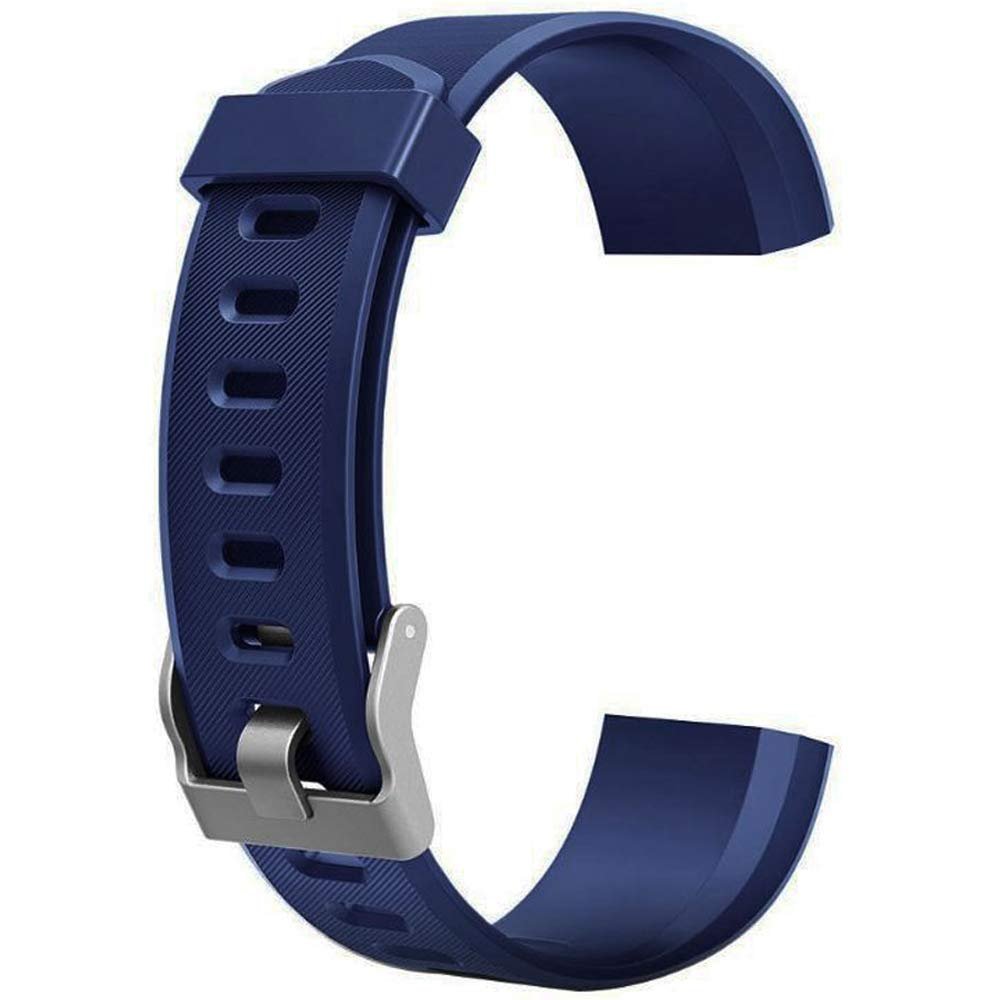 Fit for ID115Plus HR Replacement Watch Bands Women Men, Adjustable Sport Soft Silicone Band Straps Wristbands Bracelet Fit for ID 115 Plus HR, Not for ID115 or ID115HR (Blue)