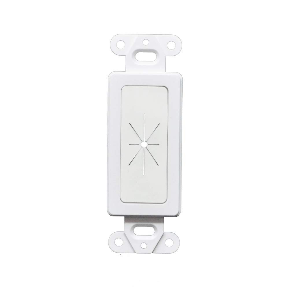 Best 5pcs Decorator Wall Plate Insert with Flexible Opening White