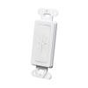 Best 5pcs Decorator Wall Plate Insert with Flexible Opening White view 3