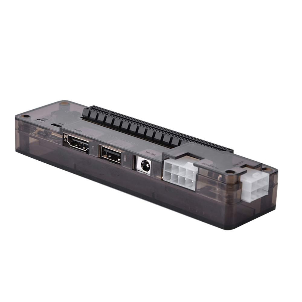Laptop External Independent Video Card Dock,for Mini PCIE,Expresscard,6Pin+ Interface Output,Without Power Supply