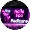 ADVPRO Nail Spa Pedicure Illuminated Dual Color LED Neon Sign White & Purple 24" x 16" st6s64-i0554-wp view 1