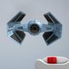 Darth Vader Vinyl Wall Decal - Darth Vader Tie Fighter Decal Removable Kids Home Decor Room Wall Decor Art for Dorm Rooms and Apartments, b00 view 2