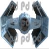 Darth Vader Vinyl Wall Decal - Darth Vader Tie Fighter Decal Removable Kids Home Decor Room Wall Decor Art for Dorm Rooms and Apartments, b00 view 3