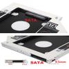 2nd HDD SSD Hard Drive Optical Frame Caddy Tray for Lenovo ThinkPad E540 E531 only with Bezel Front Panel Faceplate Metal Bracket Holder view 4
