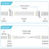 Litcessory 6-Pin to Cut-End Connector for Philips Hue/WiZ Lightstrip (4 Pack, White - Standard 6-PIN V3 / WiZ Lightstrip) view 3