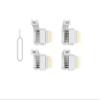Litcessory 6-Pin to Cut-End Connector for Philips Hue/WiZ Lightstrip (4 Pack, White - Standard 6-PIN V3 / WiZ Lightstrip) view 4
