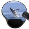 MSD Mousepad Wrist Rest Protected Mouse Pads/Mat with Wrist Support, Design for Water Ocean Whale Sea Mammal Big Humpback Animal Tail Nature Blue Wildlife view 1