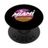 Miami, Florida 1980s Style Colorful Casual PopSockets Standard PopGrip view 1