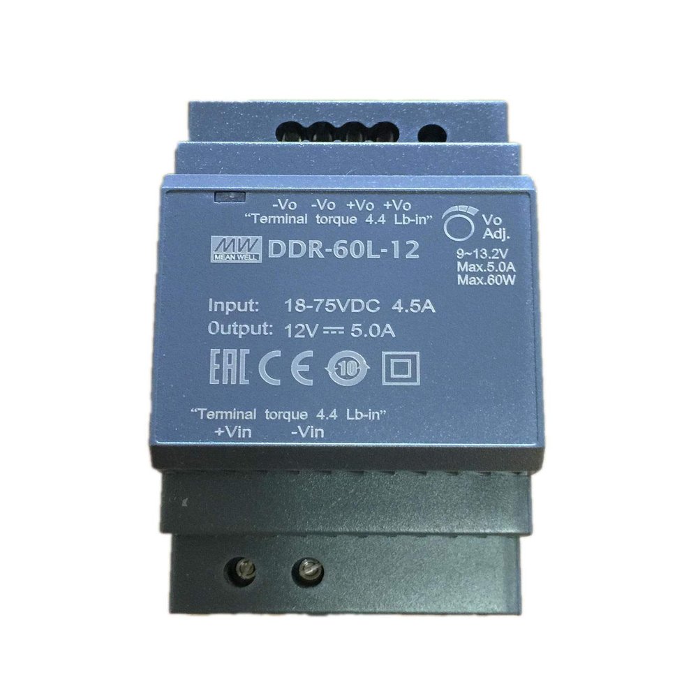 Meanwell DDR-60L-15 15V 4A 60W DIN Rail Type DC-DC Converter