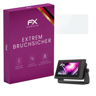 atFoliX Plastic Glass Protective Film compatible with Garmin GPSMap 722xs Plus 7 Inch, 9H Hybrid-Glass FX Screen Protector