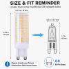 G9 LED Bulbs Dimmable, 10W 80W Equivalent, 1200LM 3000K Warm White(4PCS) view 4