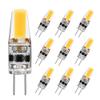 G4 LED Bulb 2W Equivalent to 20W T3 JC Type Bi-Pin G4 Base Halogen Bulb, AC/DC 12V Daylight White 6000K G4 Bulb for Under Cabinet Light, Ceiling Light, RV, Boats, Outdoor Landscape Lighting (10 Pack) view 1