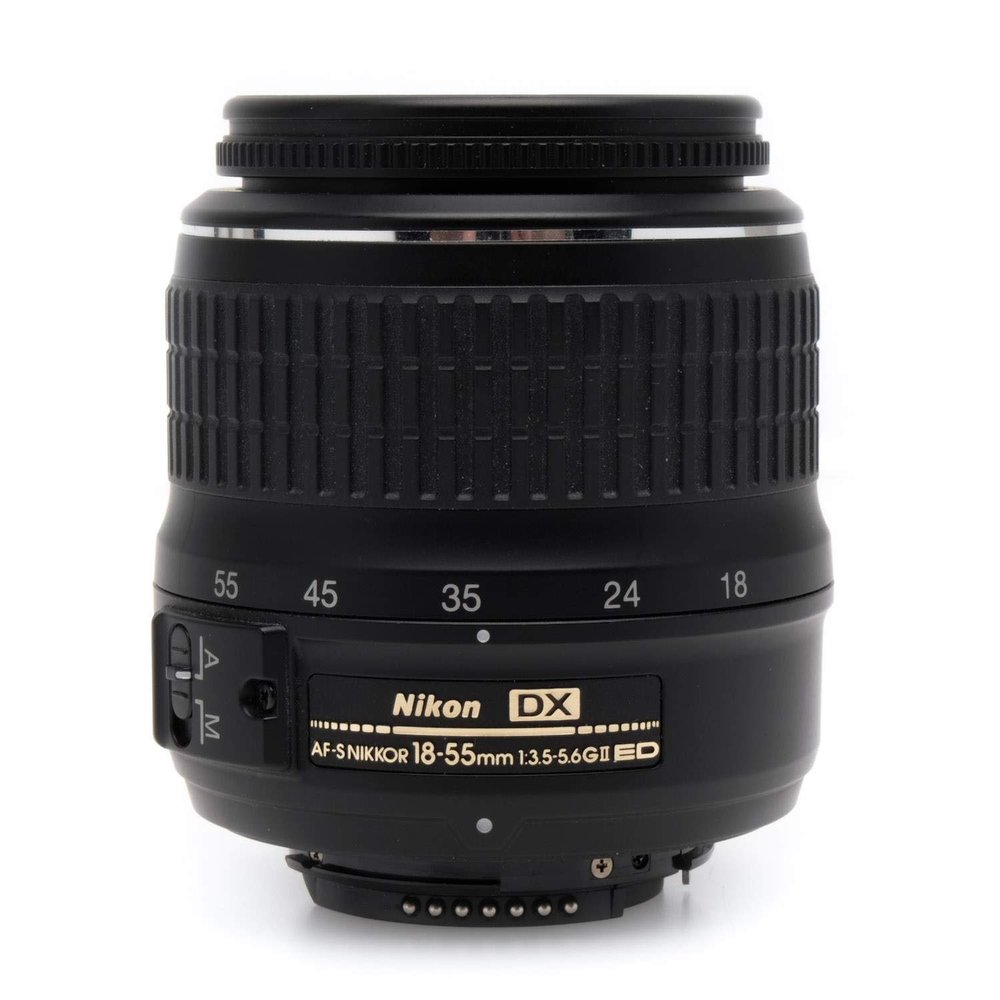 Nikon AF-S DX NIKKOR 18-55mm f/3.5-5.6G ED II Zoom Lens with Auto Focus for Nikon DSLR Cameras (Renewed)
