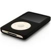 for iPod Classic Case, Silicone Skin Case Cover for Apple iPod Classic 6th 7th 80GB, 120GB Thin 160GB and iPod Video 5th 30gb + Screen Protector & Lanyard-10.5mm Thickness Thin Version(Black) view 2