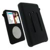 for iPod Classic Case, Silicone Skin Case Cover for Apple iPod Classic 6th 7th 80GB, 120GB Thin 160GB and iPod Video 5th 30gb + Screen Protector & Lanyard-10.5mm Thickness Thin Version(Black) view 4