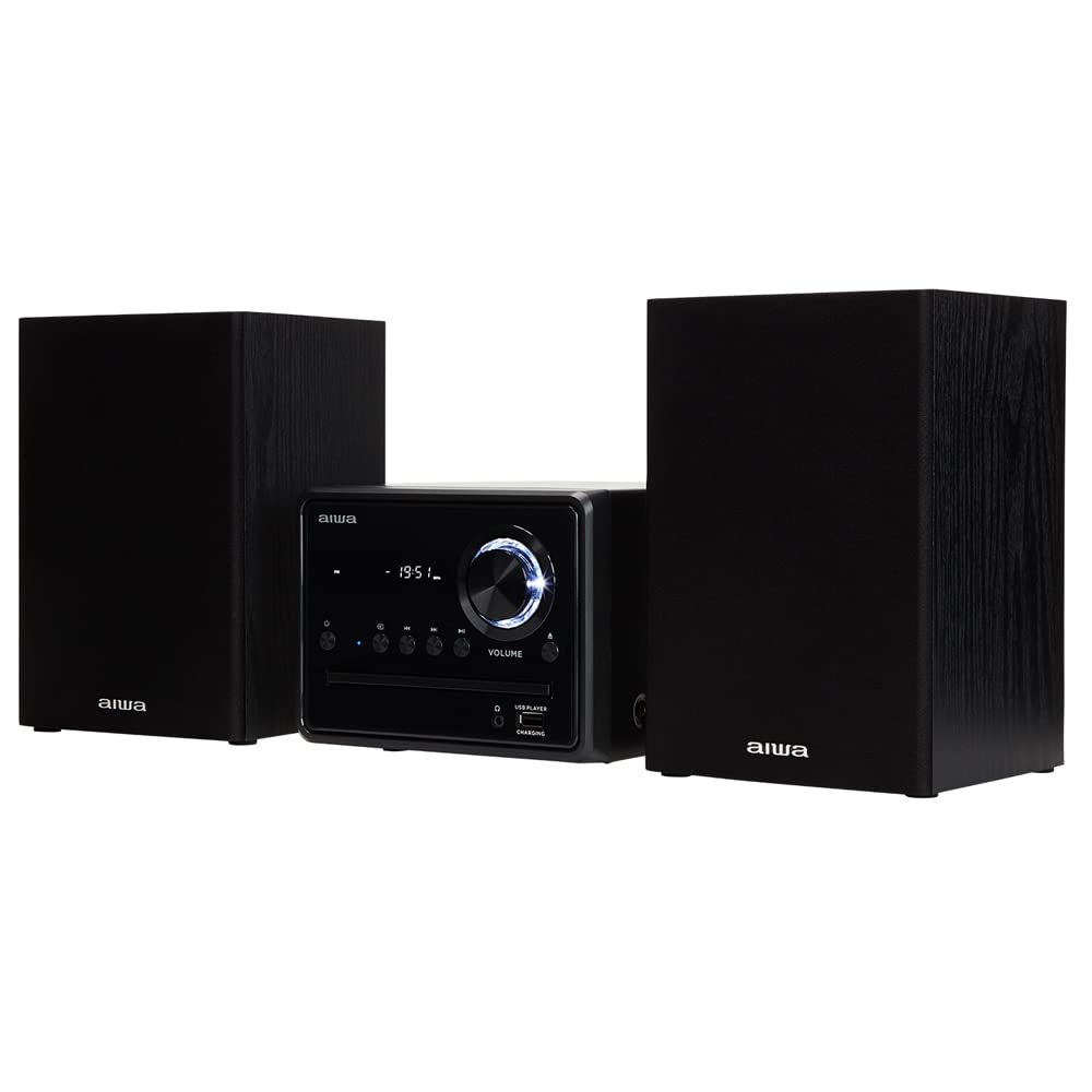 Aiwa Msbtu-300 Negra Microcadena 20w / Bluetooth