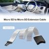 ASHATA Mini SD to Mini SD Card Extension Cable Adapter Flexible Extender with Case, TF to TF Extender Cable for 3D Printer/Car//Camera/DVD/DVR/LED Display Board (60CM) view 2
