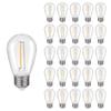 KGC 25Pack Shatterproof & Waterproof S14 Replacement LED Light Bulbs 2200K view 1