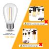 KGC 25Pack Shatterproof & Waterproof S14 Replacement LED Light Bulbs 2200K view 3
