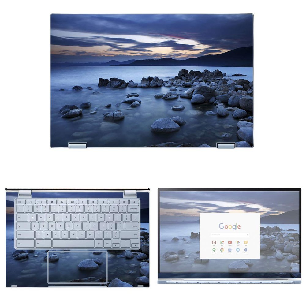 Decalrus - Protective Decal Seascape Skin Sticker for Asus Chromebook Flip 14 C433TA (14" Screen) case Cover wrap ASchrmbk14_C433TA-139