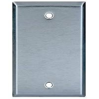 Pan Pacific WPS 1 Gang Stainless Steel WallPlate Blank