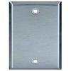 Pan Pacific WPS 1 Gang Stainless Steel WallPlate Blank view 1
