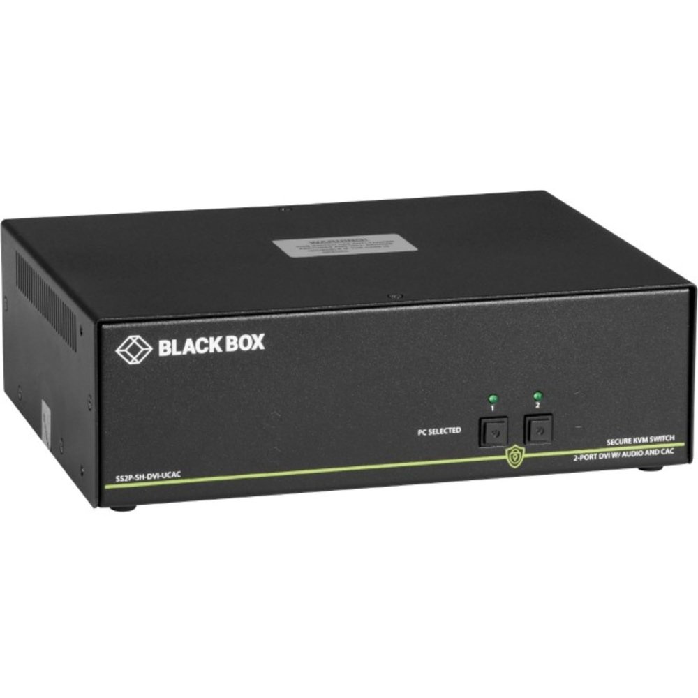 Black Box Network Services SS2P-SH-DVI-UCAC Secure Kvm Switch Niap 3.0 Certified - 2-port Single-monitor Dvi-i Ps2 Usb