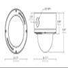 Arecont Vision AV3355RS 3MP WDR SNAPstream Outdoor Network Dome Camera with 2.8 to 6 MM varifocal Lens, RJ45 Connection view 2
