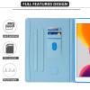 Dteck Case for iPad 9th/8th/7th Generation 10.2" 2021/2020/2019, Premium PU Leather Slim Folio Smart Stand Wallet Case with Auto Wake/Sleep Shockproof Protective Cover with Pencil Holder, Star Cat view 4
