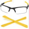 PapaViva 1 Pair Replacement Ear Socks for Oakley Quarter Jacket - Yellow view 1