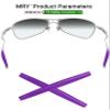 Mryok Replacement Earsocks for Oakley Crosshair 1.0 Sunglass - Purple view 2