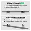 Seayoo 1 Pair of Black Wall Mount Bracket AH96-03064A for Samsung Soundbar HWH750 HW-H750 HW-H450 HW-J355 HWH751 HW-H751 HWJM25 HW-JM25 HWJM45C HW-JM45C HW-JM45C/ZA Soundbar Wall Hooks view 4