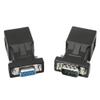 DB9 RS232 to RJ45 Extender, DB9 9-Pin Serial Port Female&Male to RJ45 CAT5 CAT6 Ethernet LAN Extend Adapter Cable-2pcs (2-Adapter) view 1