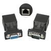 DB9 RS232 to RJ45 Extender, DB9 9-Pin Serial Port Female&Male to RJ45 CAT5 CAT6 Ethernet LAN Extend Adapter Cable-2pcs (2-Adapter) view 2