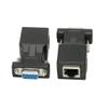 DB9 RS232 to RJ45 Extender, DB9 9-Pin Serial Port Female&Male to RJ45 CAT5 CAT6 Ethernet LAN Extend Adapter Cable-2pcs (2-Adapter) view 4