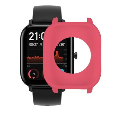 DKEnjoy Soft TPU Protector Shock-Proof Ultra Slim Cover Accessories Case Protection Shell for Amazfit GTS Smartwatch (Pink)