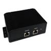 10-60VDC Wire Term Input, 56V 70W 802.3bt 4pair GigE PoE Ins, PoE Pinout: 3,4,5,6V+;1,2,7,8V-, Isolated in/Out, Shield/Surge Prot, LVD view 1