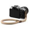 MegaGear Leather & Cotton Camera Wrist Strap - Secure Hand Grip, Adjustable Anti-Drop Hand Strap Compatible with Canon Nikon Sony DSLR SLR Cameras, Cinnamon view 3
