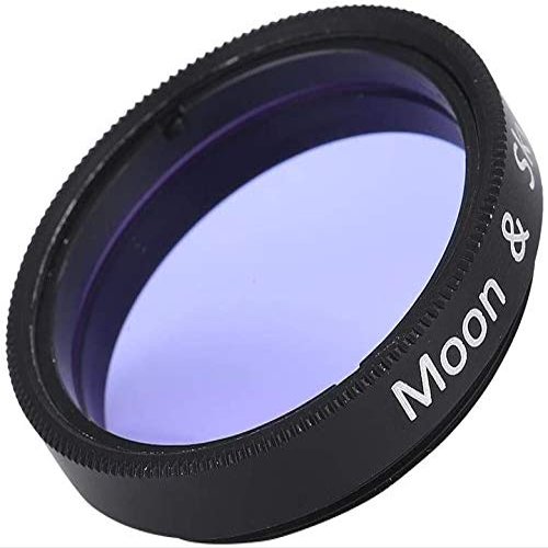 1.25 inch Moon Filter, M28*0.6mm Telescope Moon Filter 1.25" Sky Glow & Moon Filter Optical Glass for Telescope Eyepiece Cuts Light Pollution Filter Astrophotography