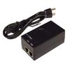 24V 1A 24W 10G Desktop UL Certified Passive PoE Inserter with North American Power Cord. PoE Pinout: 45+ ; 78-