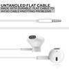 Earbud Headphones with Remote & Microphone, in Ear Earphone Stereo Sound Noise Isolating Tangle Free for Smartphones, Laptops, MP3/MP4, Gamer, Walkman(Classic White) 3 Pack view 3