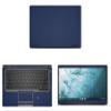 Decalrus - Protective Decal for Dell Latitude 5300 2-in-1 Chromebook Enterprise (13.3" Screen) Laptop Blue Carbon Fiber Skin case Cover wrap CFdellChrmbk2in1_5300Blue view 1