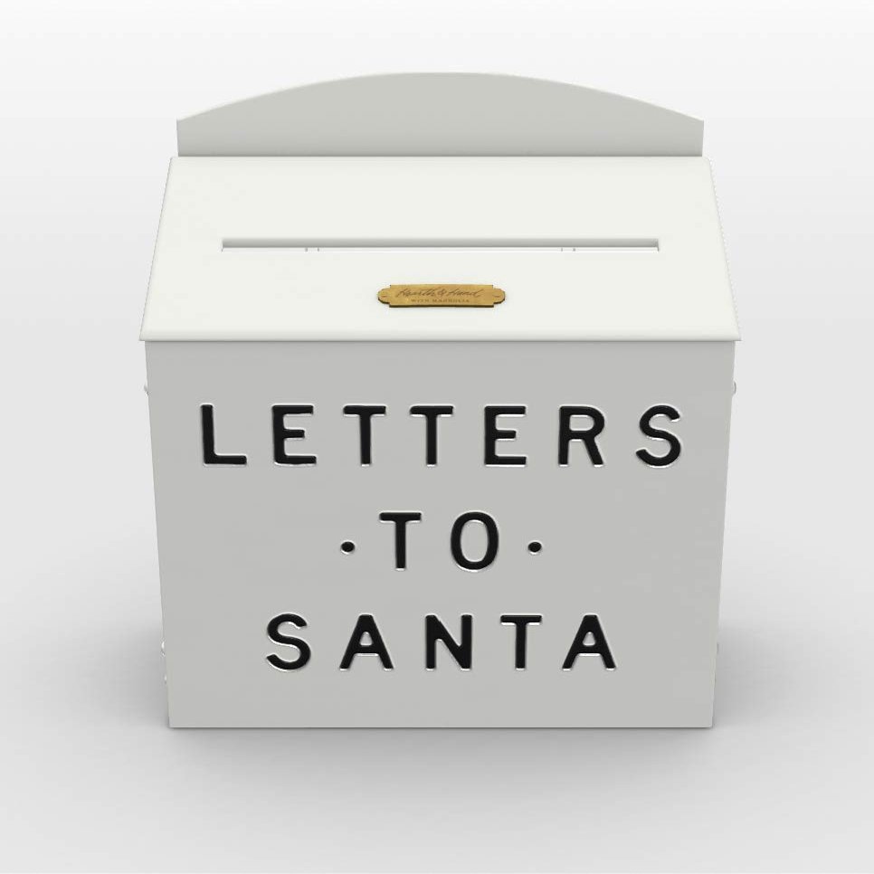 Jefuzh Hearth and Hand by Magnolia Letters to Santa Mailbox White