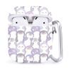 Compatible with Airpods 2 & 1  Shockproof TPU Gel Portable Protection Soft Case Cover Skin with Carabiner Clip Keychain (Cute Cartoon Penguin) view 1