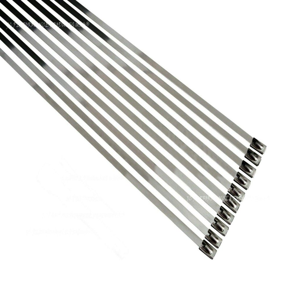 3/16" Stainless Steel Self-Locking Ball Lock Cable Ties (10, 52 Inch)