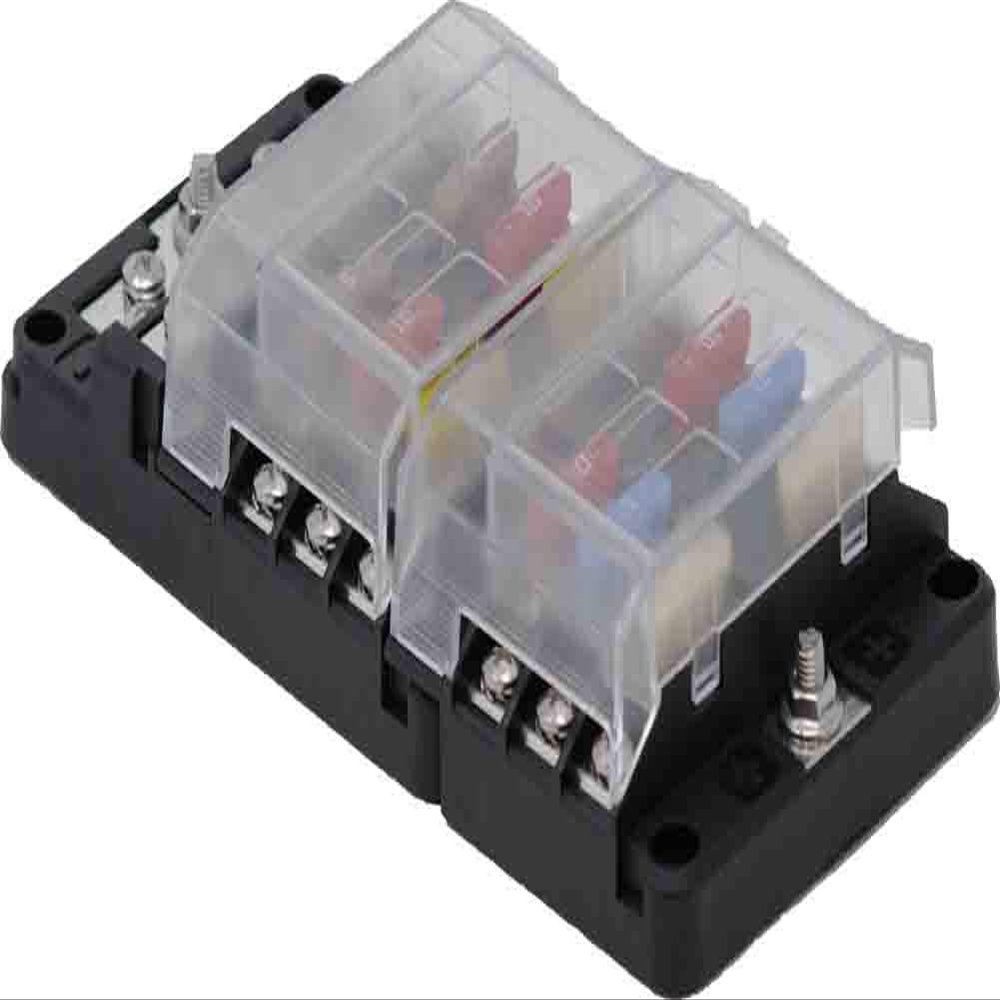 EGIS RT Fuse Block 12 Pos W/Ground & LED Indication, Bulk (8026B)