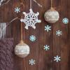50pcs 3D Wall Stickers Light Glow in The Dark Snowflakes Glow in The Dark Stickers Holiday Wallpaper Snowflake Window Sticker Glitter Reusable Fluorescence Picture Child view 3