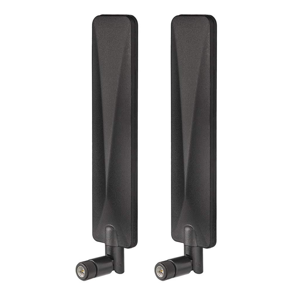 Bingfu 4G LTE Antenna 9dBi SMA Male Cellular Antenna (2-Pack) Compatible with Spypoint Flex Trail Game Camera Wireless CPE Router Hotspot Cellular Gateway Industrial IoT Router Outdoor Security Camera