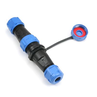Fielect Aviation Connector 6P 5A SD13-6 Waterproof Male Wire Panel Power Chassis Plastic Fittings Connector Aviation Black/Blue